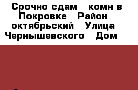 Срочно сдам 1 комн в Покровке › Район ­ октябрьский › Улица ­ Чернышевского › Дом ­ 110 › Этажность дома ­ 10 › Цена ­ 11 000 - Красноярский край, Красноярск г. Недвижимость » Квартиры аренда   . Красноярский край